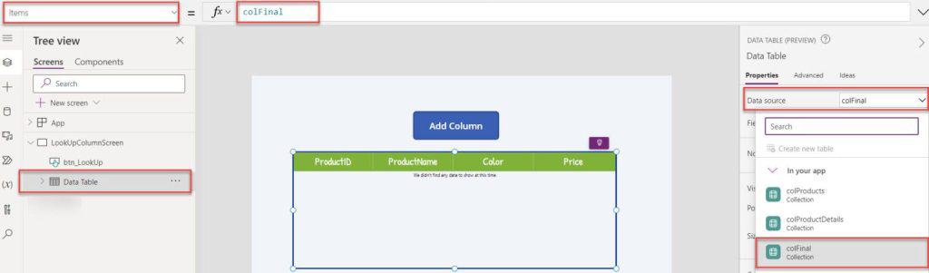 Add a column from another Power Apps collection Add a column from another Power Apps collection