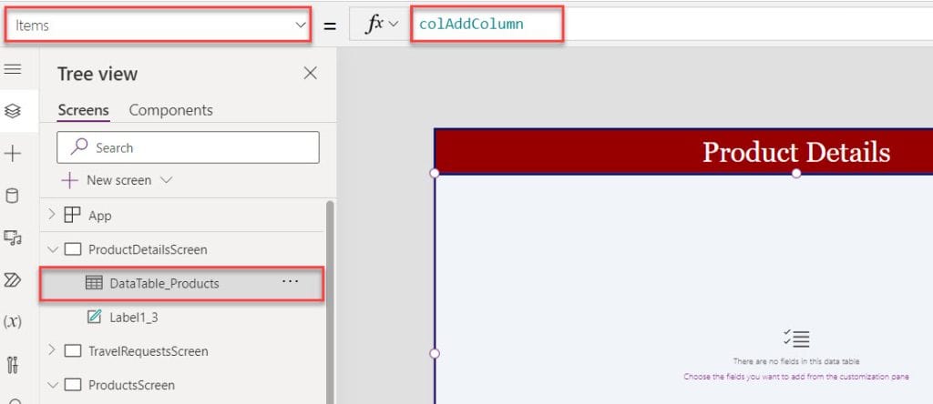 Add Column in the Power Apps Collection Add Column in the Power Apps Collection