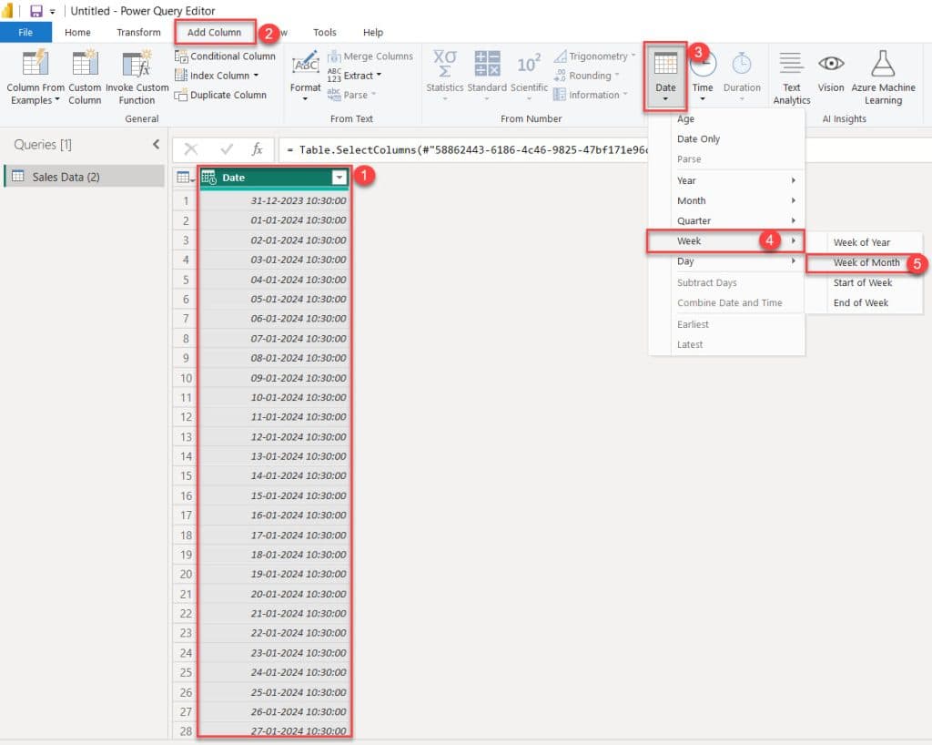 add week to date hierarchy power bi add week to date hierarchy power bi