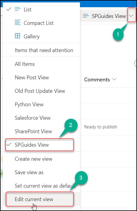 Change the default view in SharePoint List Change the default view in SharePoint List