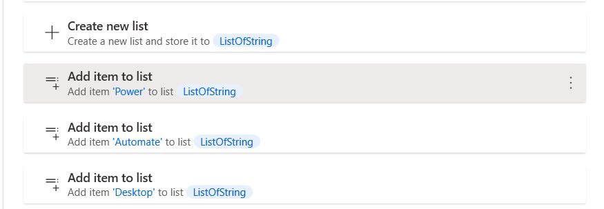 concatenate list of strings using Microsoft Power Automate Desktop concatenate list of strings using Microsoft Power Automate Desktop