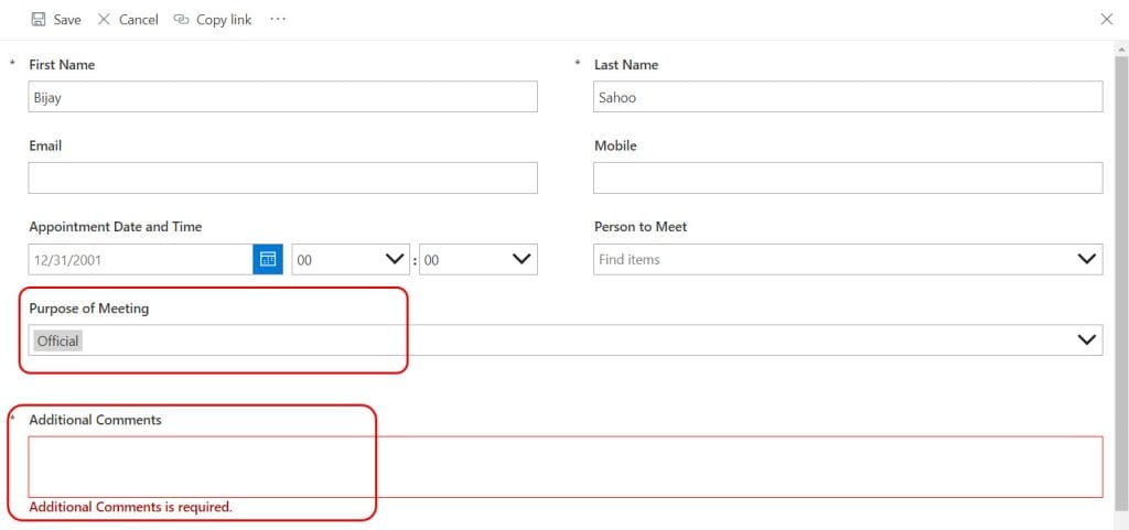 Conditionally make form fields mandatory in SharePoint list form using Power Apps Conditionally make form fields mandatory in SharePoint list form using Power Apps