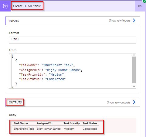 Create an HTML Table from a filter array using power automate Create an HTML Table from a filter array using power automate