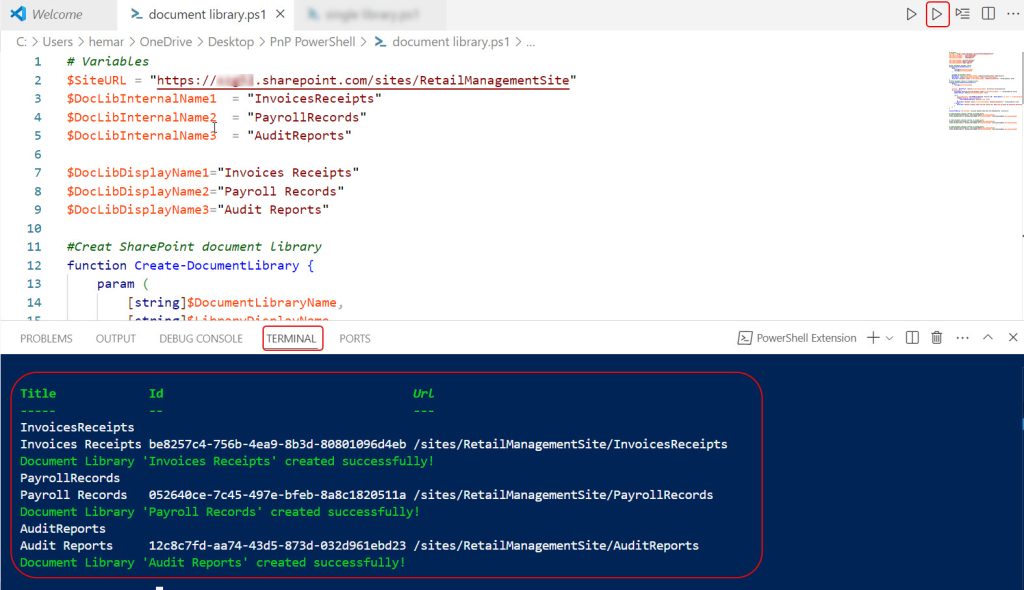 create document library in sharepoint online using powershell create document library in sharepoint online using powershell