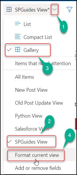 Create or edit a gallery view in SharePoint Create or edit a gallery view in SharePoint