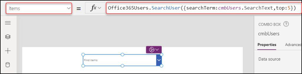 Create People Picker in Power Apps using Combo Box powerapps people picker, powerapps combobox office 365 users