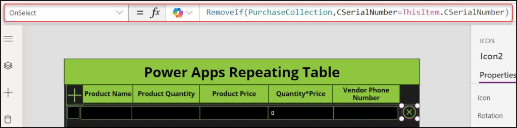 Create Repeating Tables in Power Apps with calculate fields Create Repeating Tables in Power Apps with calculate fields