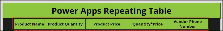 Create Repeating Tables in Power Apps Create Repeating Tables in Power Apps
