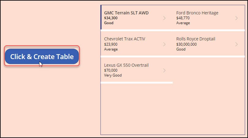 create table powerapps create table powerapps