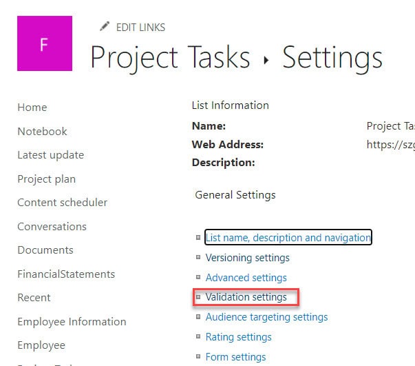 data validation sharepoint list data validation sharepoint list