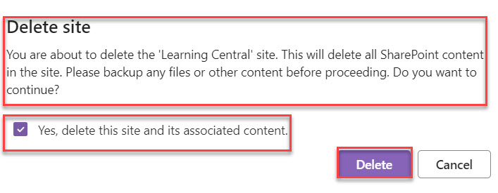 delete a site in sharepoint delete a site in sharepoint