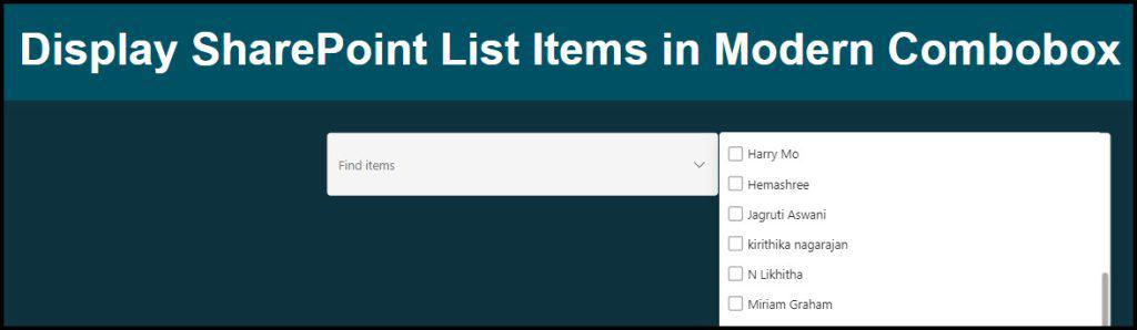 Display Microsoft 365 Members in Power Apps Modern Combobox