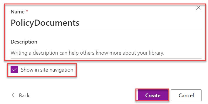 Document Library in SharePoint Online Document Library in SharePoint Online