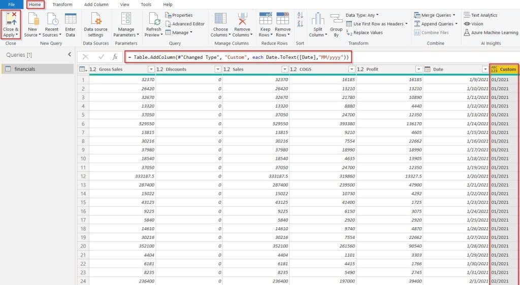 Example of Power Query date to text Example of Power Query date to text