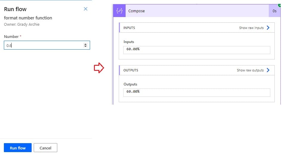 format number function Power Automate power automate formatnumber