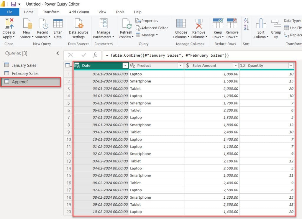How to Append Columns in Power Query How to Append Columns in Power Query
