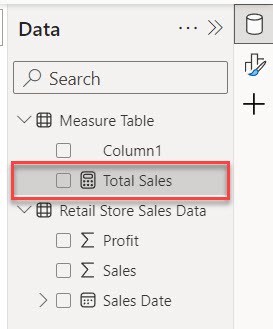 how to create a measures table in power bi