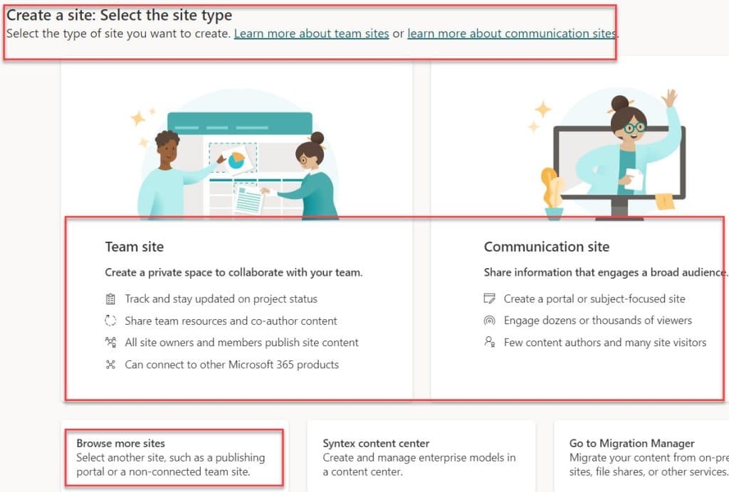 How to create SharePoint site