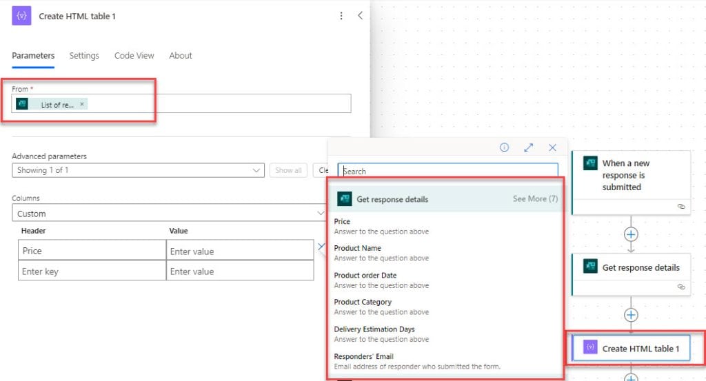 How to get dynamic content in Power Automate