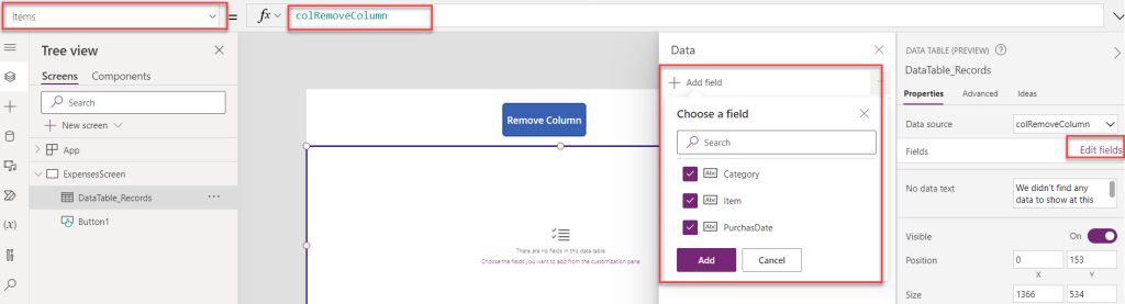 How to Remove a Column from Power Apps Collection How to Remove a Column from Power Apps Collection