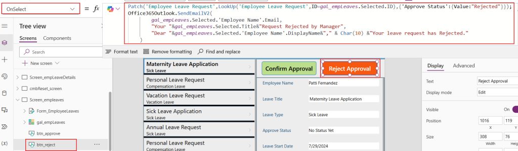 how to send email from powerapps