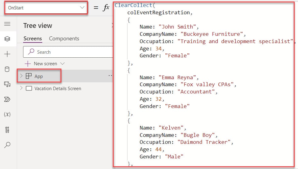 How to Sort Data Table in Power Apps