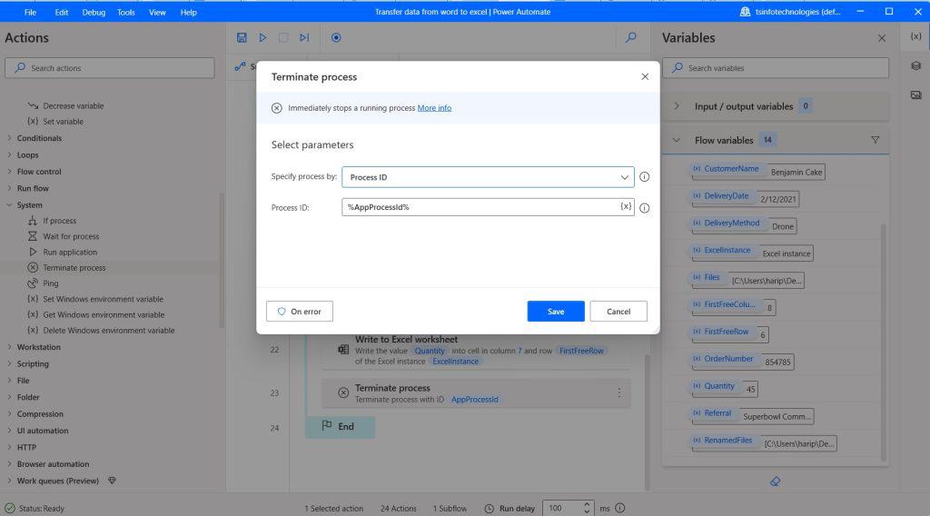How to transfer data from Word doc to Excel using Power Automate Desktop How to transfer data from Word doc to Excel using Power Automate Desktop