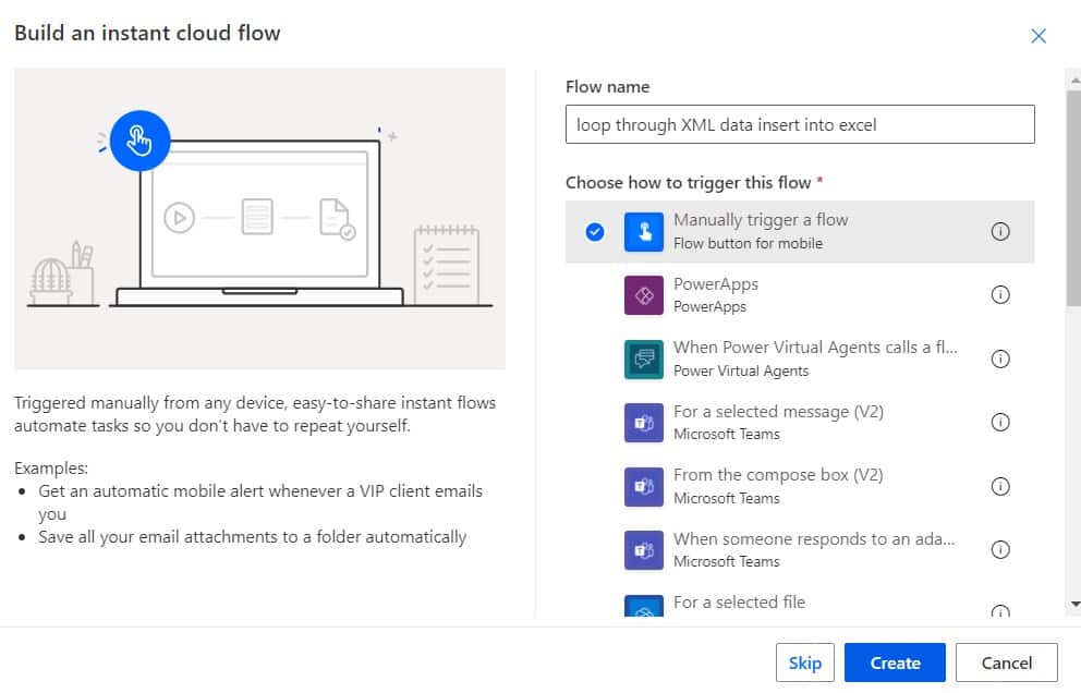 Loop through XML data insert into excel Power automate Loop through XML data insert into excel Power automate
