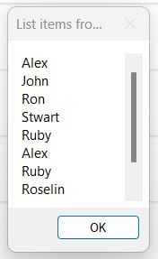 merge list items in Power automate desktop