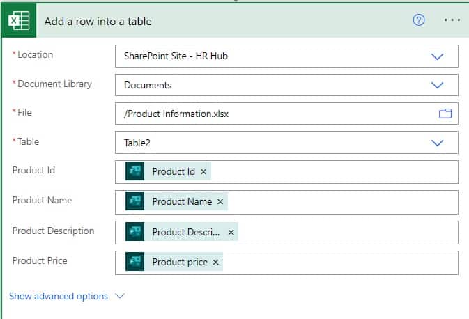 Microsoft Power automate add row to excel from form Microsoft Power automate add row to excel from form