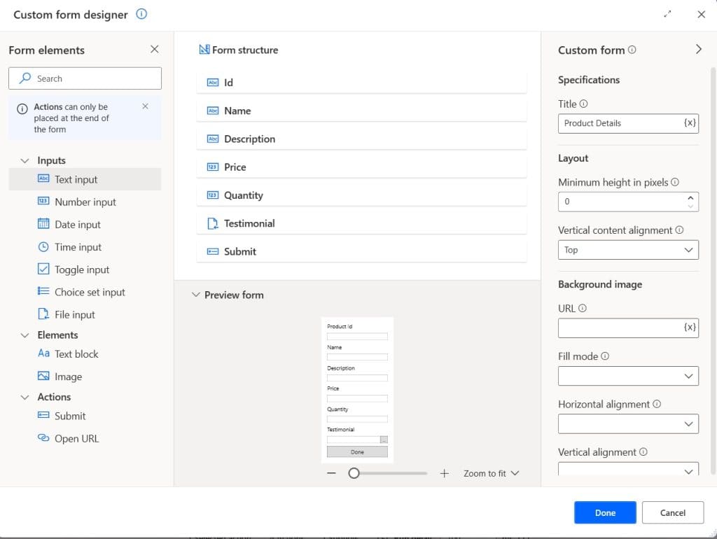 Power automate desktop create item in SharePoint list