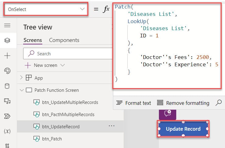 patch function syntax in powerapps patch function syntax in powerapps