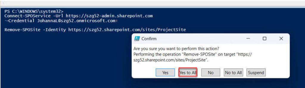 permanently delete sharepoint site powershell permanently delete sharepoint site powershell