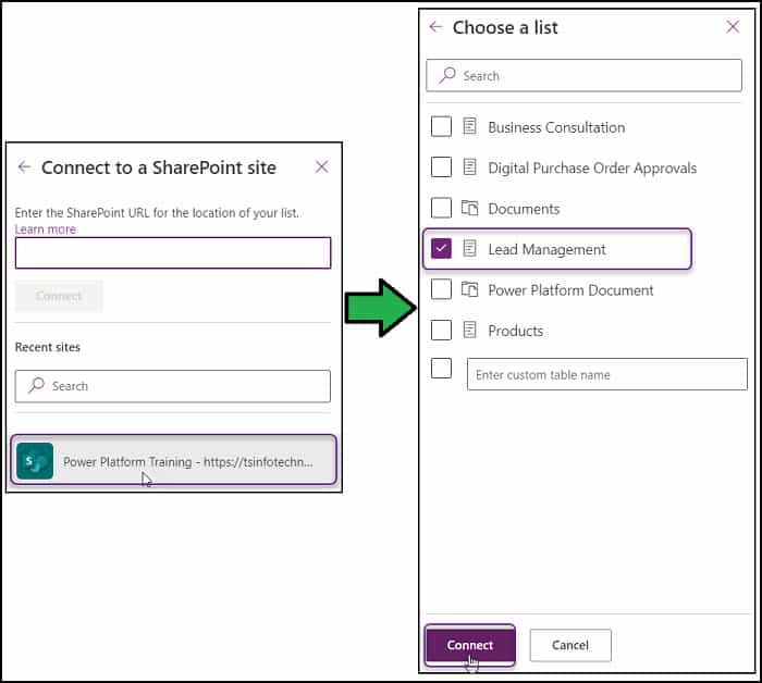 Power Apps Connect to SharePoint How to create tabs in power apps