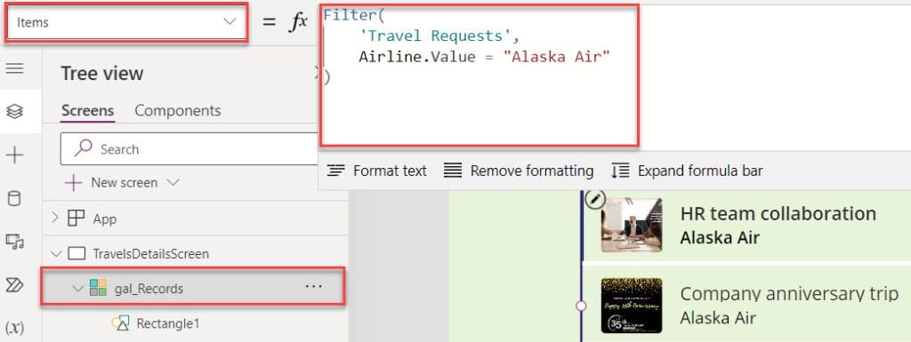 Power Apps filter from SharePoint list Power Apps filter from SharePoint list