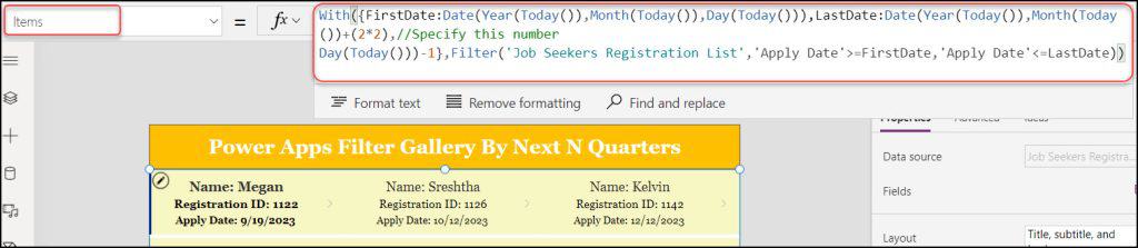 Power Apps Gallery Filter By Next N Quarters Power Apps Gallery Filter By Next N Quarters