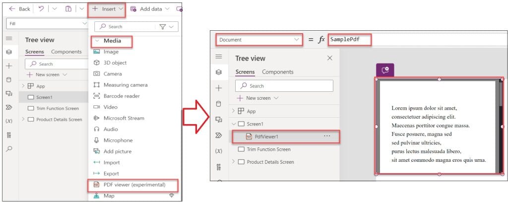power apps pdf reader