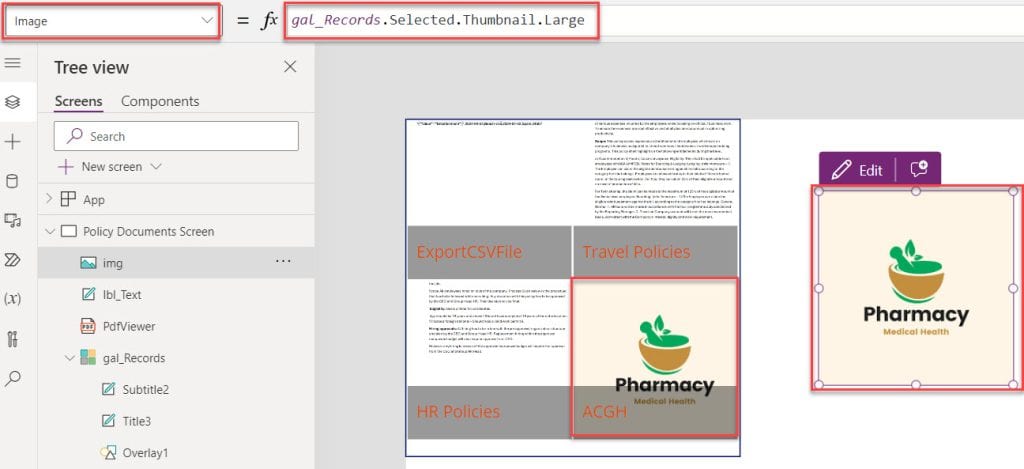 power apps pdf viewer sharepoint library without flow