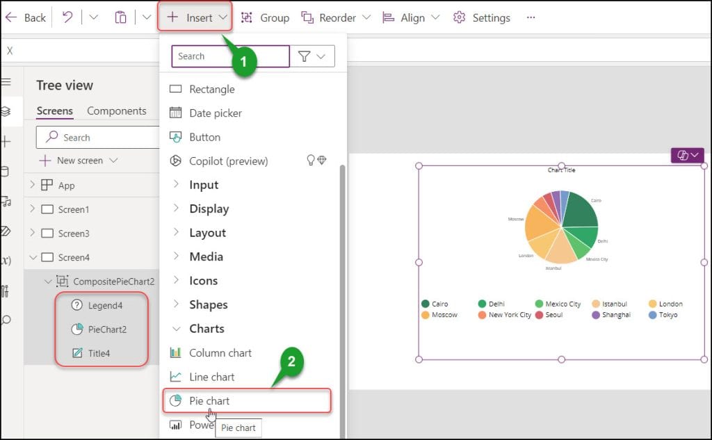 Power Apps Pie Chart PowerApps Pie Chart