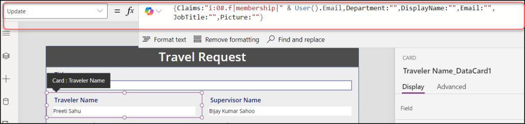 Power Apps save current user name in SharePoint person column Power Apps save current user name in SharePoint person column