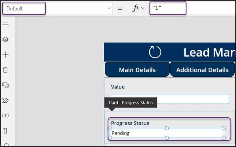 Power Apps set Dropdown default value tabbed forms in powerapps