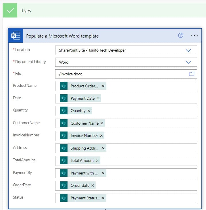 power automate create word document from sharepoint Online list power automate create word document from sharepoint Online list