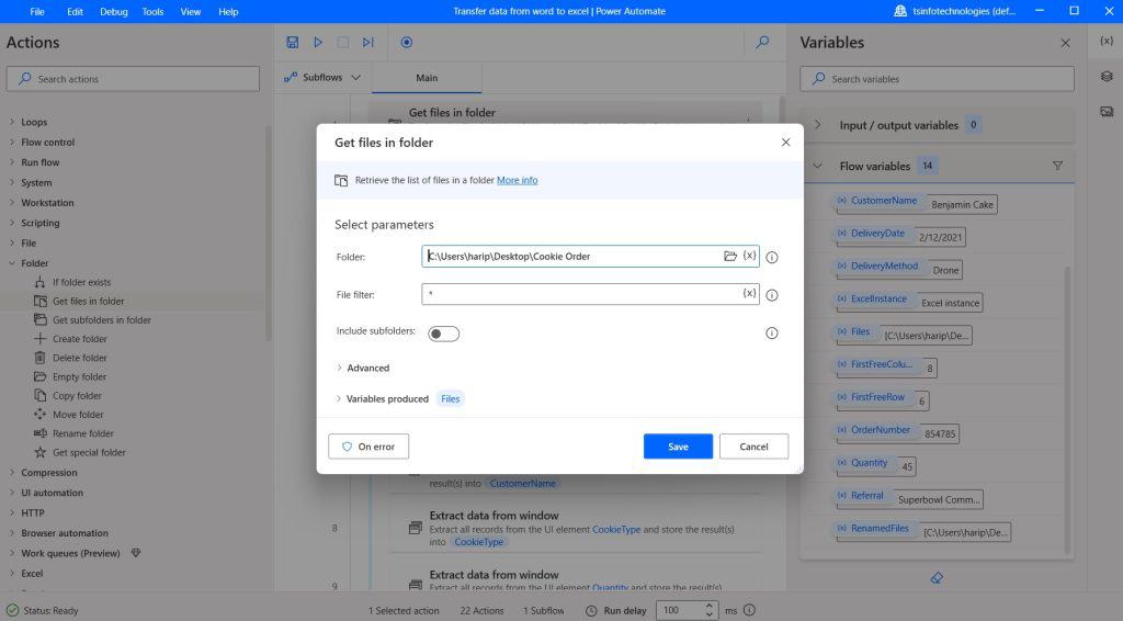 Power Automate Desktop copy data from Word to Power Automate Desktop copy data from Word to excel