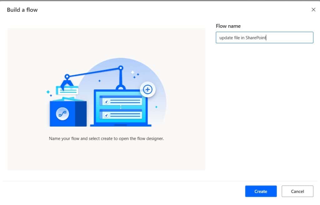 Power Automate Desktop update SharePoint file
