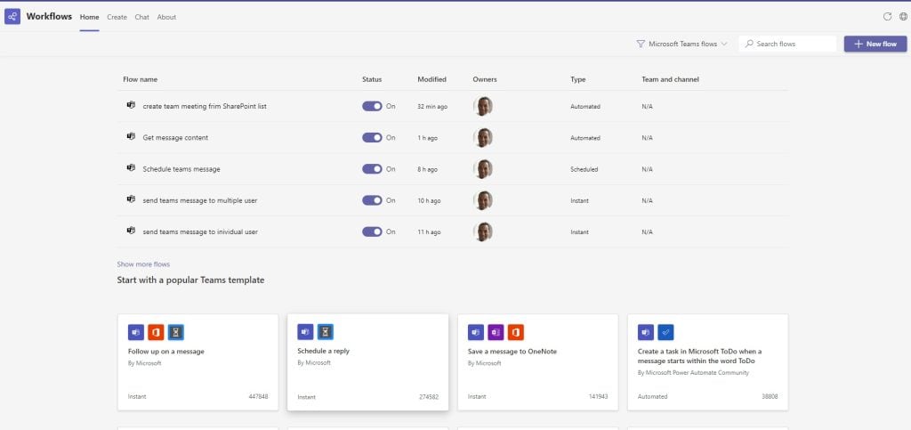 Power Automate in Microsoft teams Power Automate in Microsoft teams