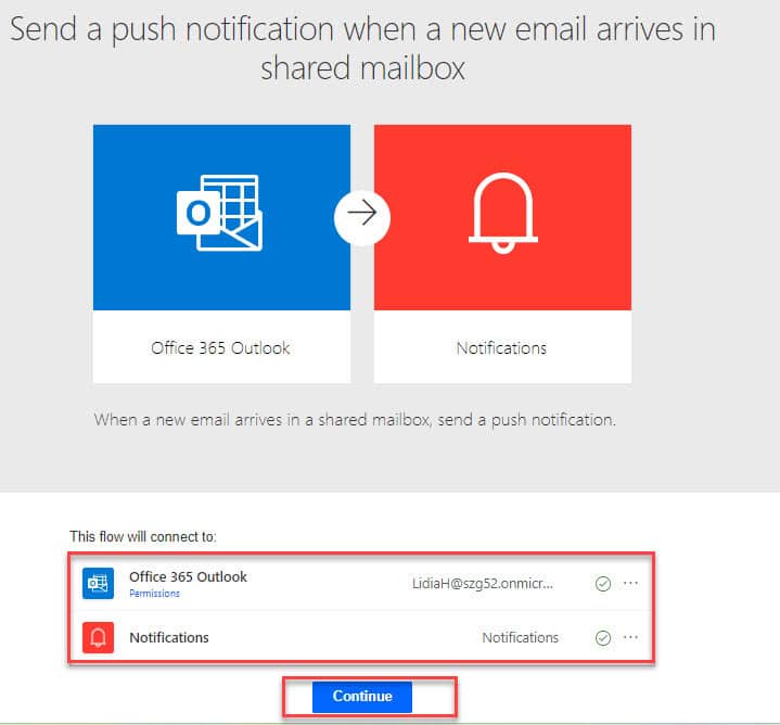 Power Automate Send a push notification when a new email arrives in shared Power Automate Send a push notification when a new email arrives in shared mailbox
