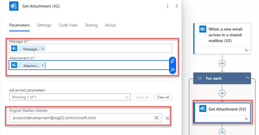Power Automate when email arrives in shared mailbox save attachment Power Automate when email arrives in shared mailbox save attachment