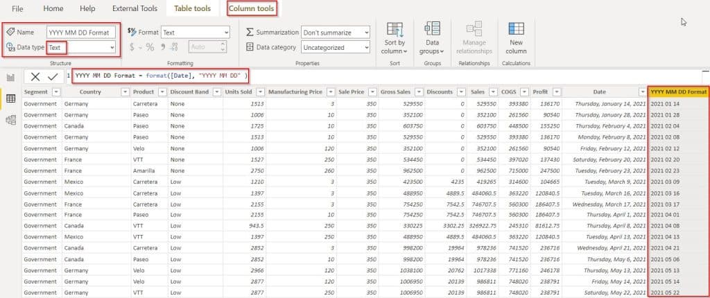 Power BI converts date to text YYYYMMDD example Power BI converts date to text YYYYMMDD example