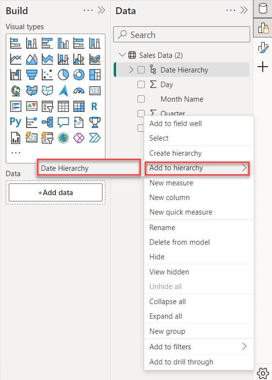 power bi make date hierarchy power bi make date hierarchy