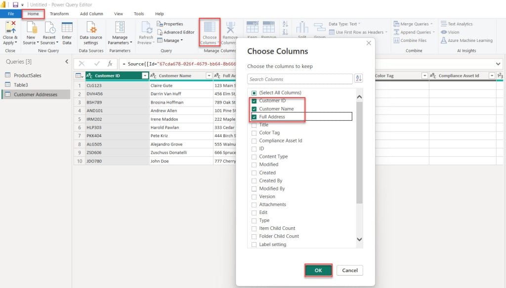 power bi split column